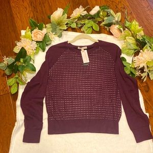 Maroon Banana Republic sweater. Size petite Med.